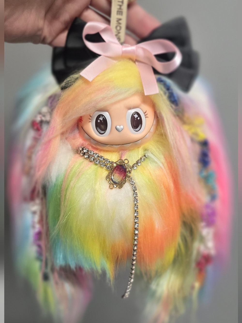 Pastel Rainbow Labubu Doll